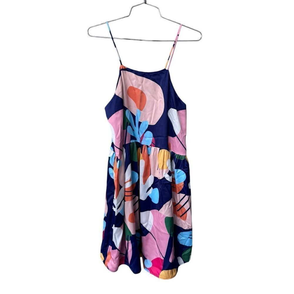 Crosby by Mollie Burch Elle Dress Matisse Abstract Print L
